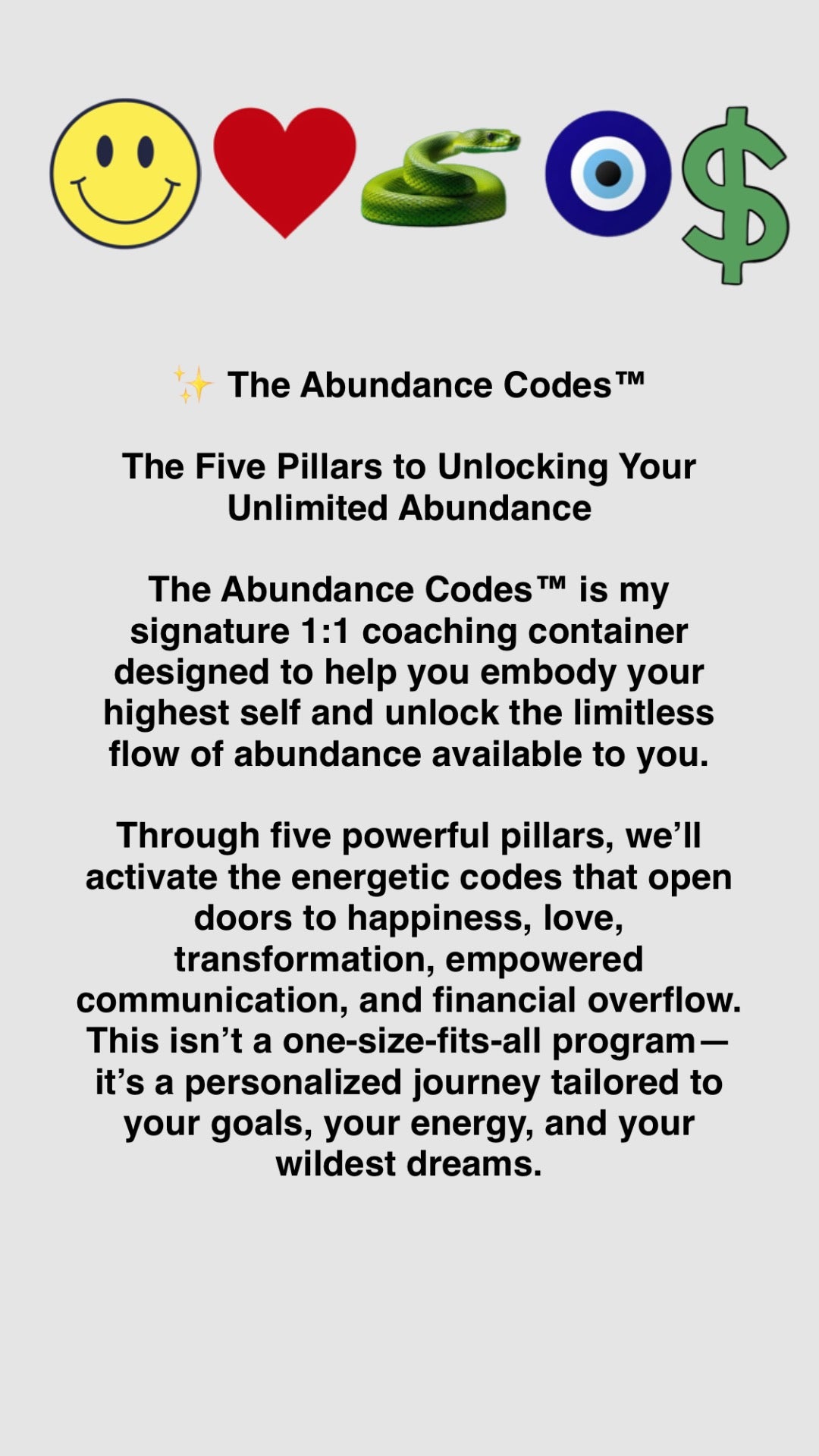 Abundance codes