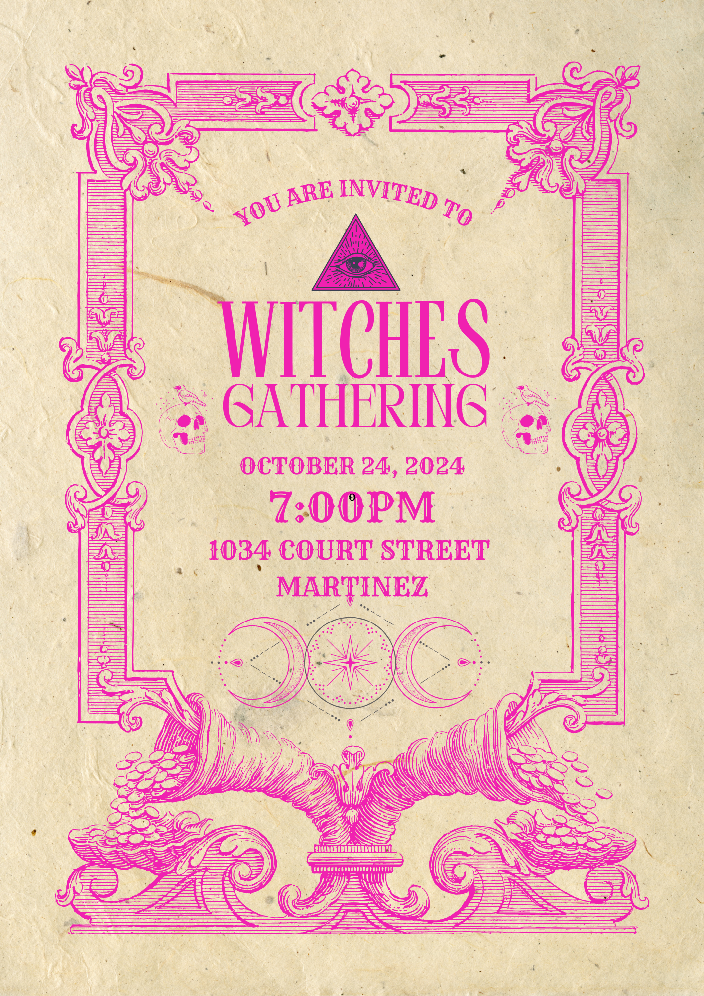 Witches gathering Halloween event